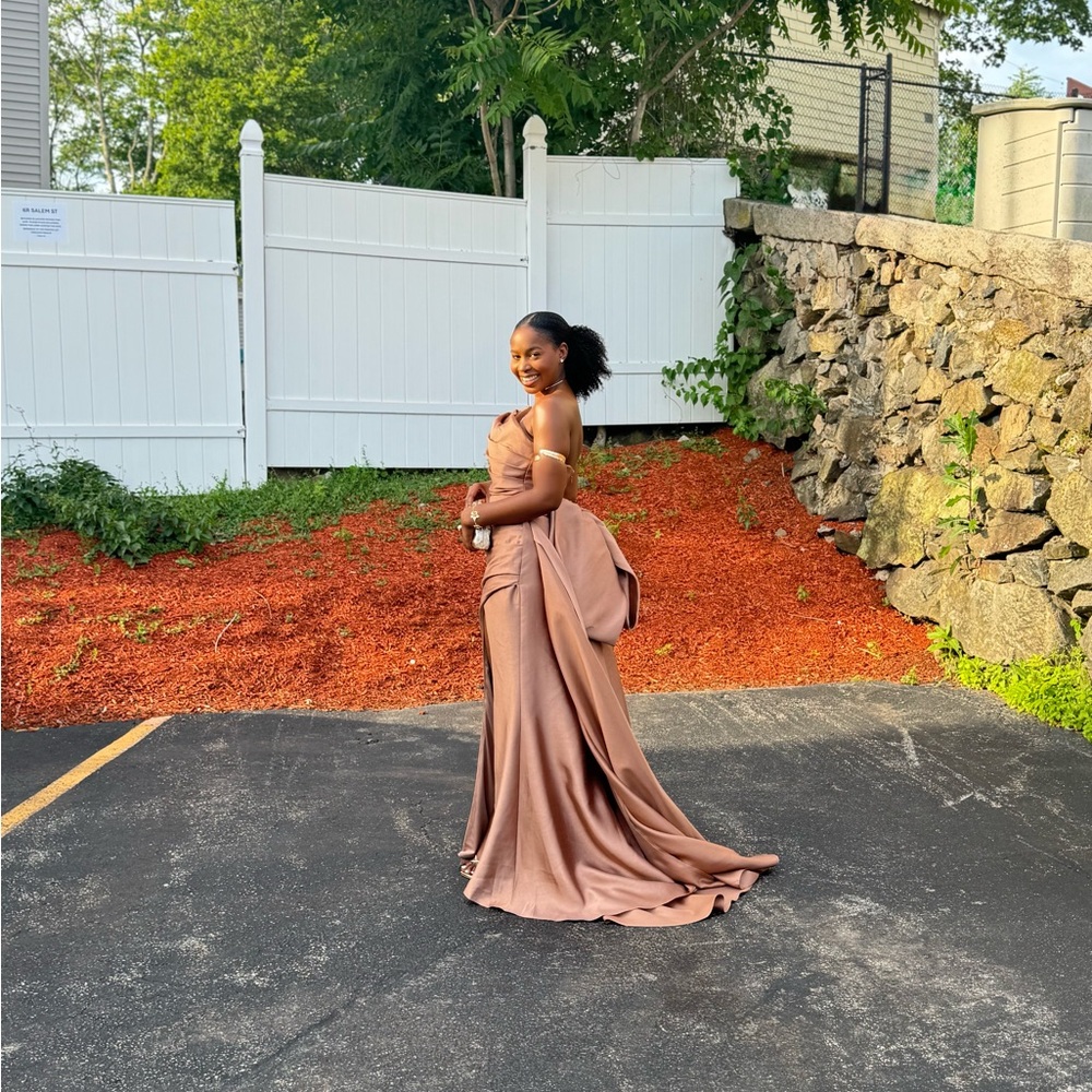 Elegant champagne Evening Gown